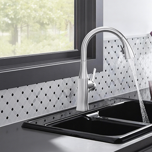 科勒KOHLER卢比克下抽拉式 厨房龙头水槽洗菜盆冷热水龙头20147T