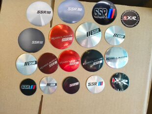 SSR轮盖贴标改装轮毂中心盖标贴轮毂轮盖装饰贴轮毂贴45/50/56/65