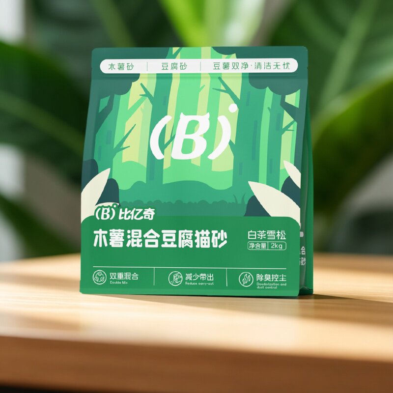 比亿奇豆腐混合砂 木薯猫砂 多种香型猫舍无尘除臭净味可冲厕