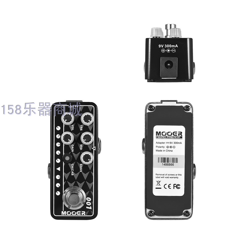 销魔耳MOOER 001 Gas Station迷你箱头模拟效果器数字小前级效厂