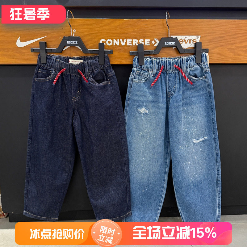 李维斯男童宽松直筒牛仔裤