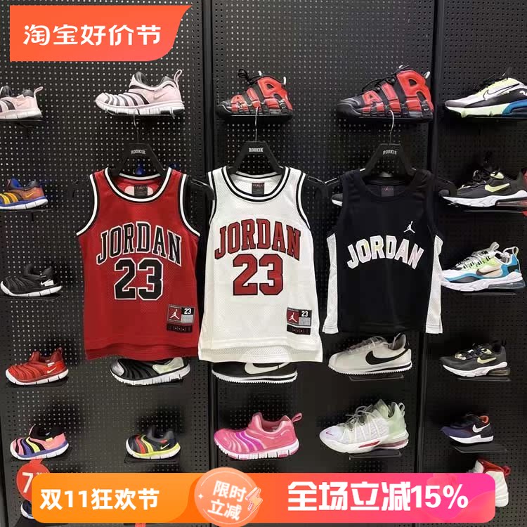 JORDAN男女童夏季经典款无袖网眼
