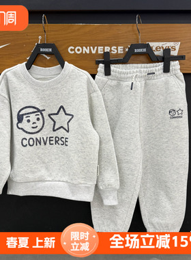 匡威联名款女童圆领卫衣2025秋冬季新款亮片百搭套头衫 CV2542068