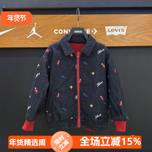 李维斯童装儿童双面穿夹克26春秋款女童棒球服儿童外套 LV2612061