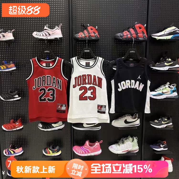 JORDAN男女童夏季经典款无袖网眼