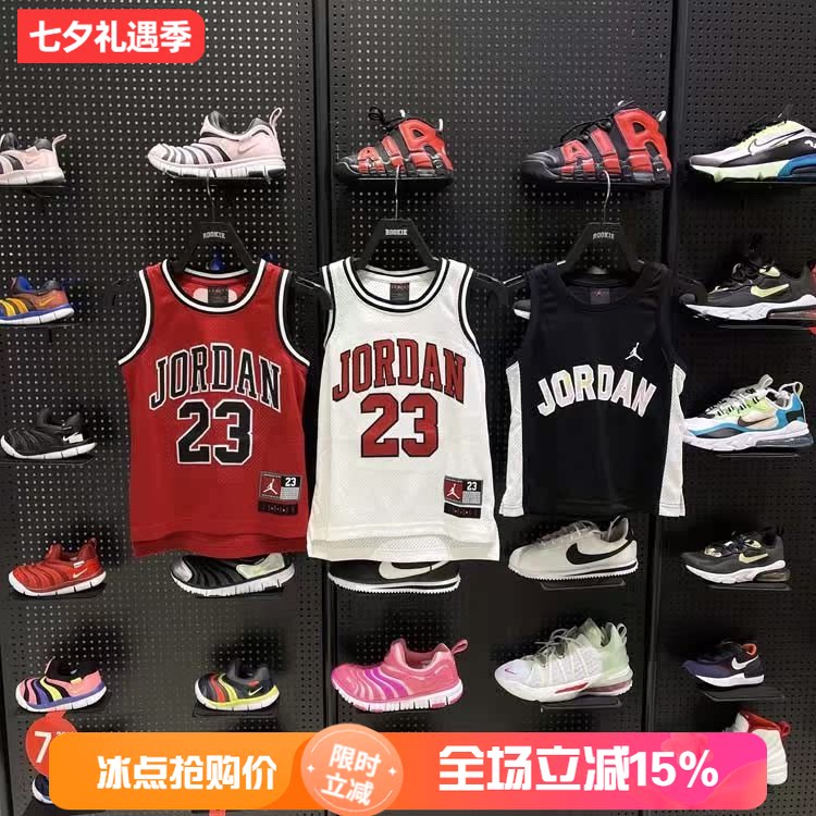 JORDAN男女童夏季经典款无袖网眼