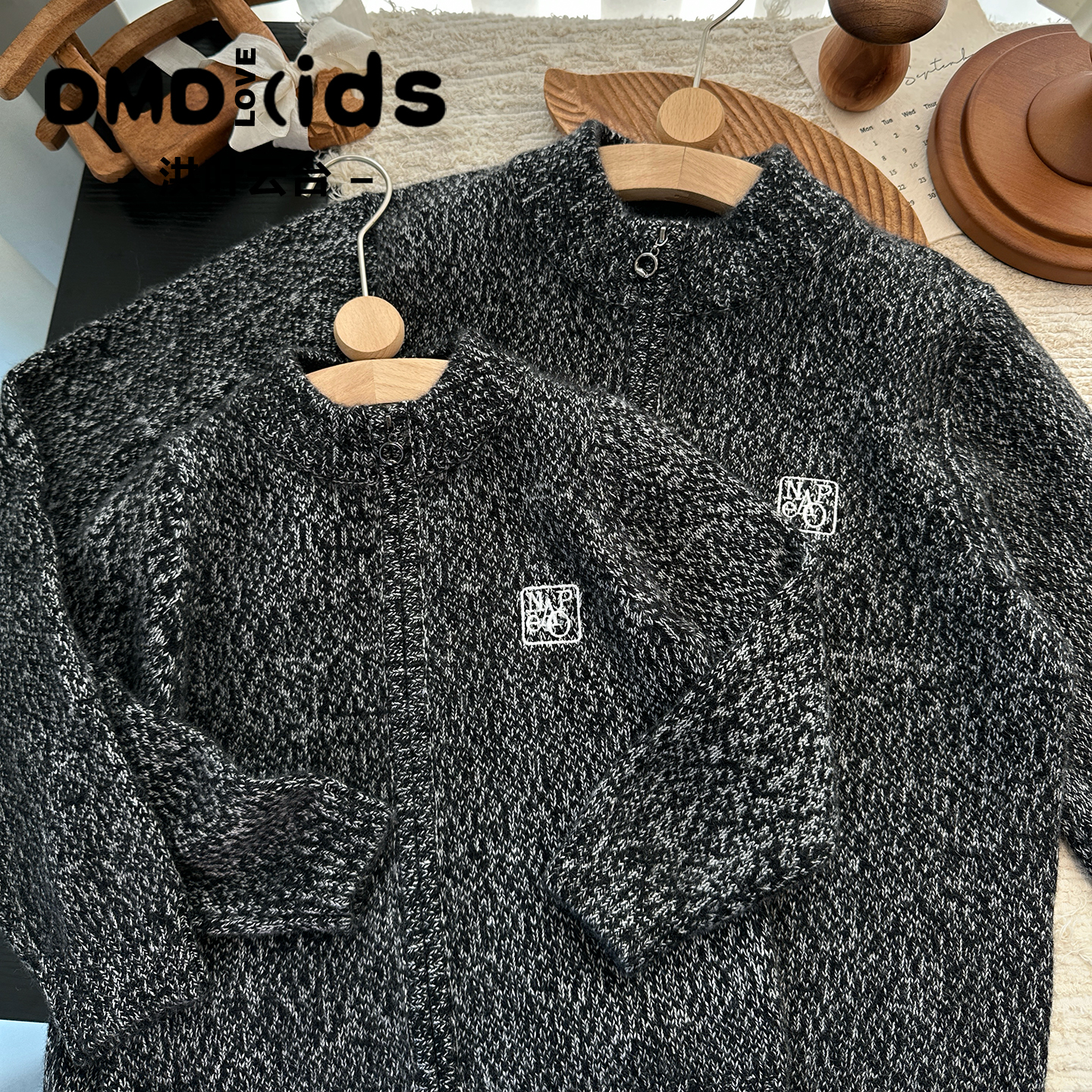 三股特厚-男女童100%纯羊绒开衫