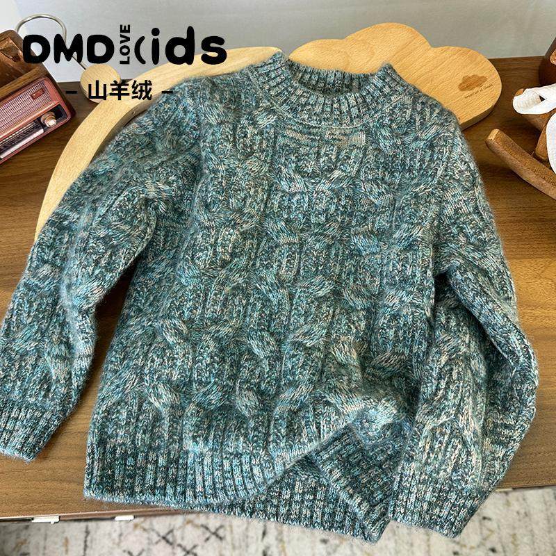DUMENGDUO 冬季新款男童羊绒衫四股加厚保暖山羊绒毛衣复古洋气,童装/婴儿装/亲子装,毛衣/针织衫,淘宝优惠券,粉丝福利购,淘宝优惠卷