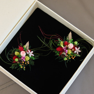 永生花戒指diy材料包 成品森系户外婚礼新郎新娘伴手礼原创设计风