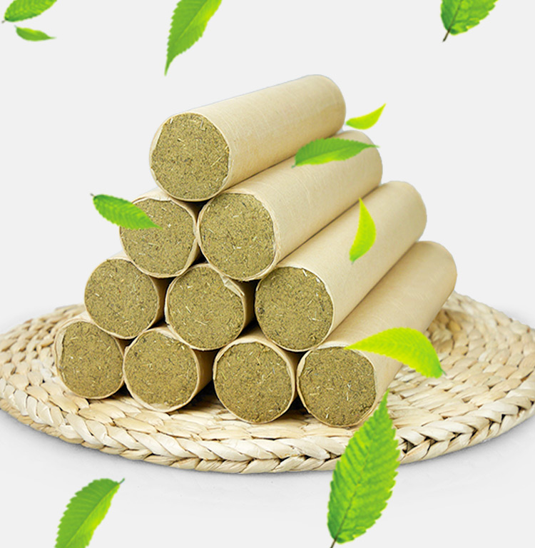 3.5CM手工粗艾五年陈艾灸条艾绒条 艾草条蕲艾条金艾柱 艾条批