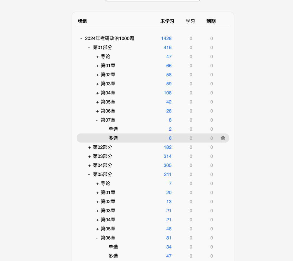 anki考研政治anki1000anki30天anki优题anki考研真题anki牌组Anki