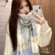 海盐百丽甜日系JK学生格子围巾少女秋冬天薄款 2025新款 高颜值围脖