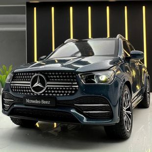 威丽合金车模1:24大奔GLE350越野车带声光回力玩具车音乐模型摆件