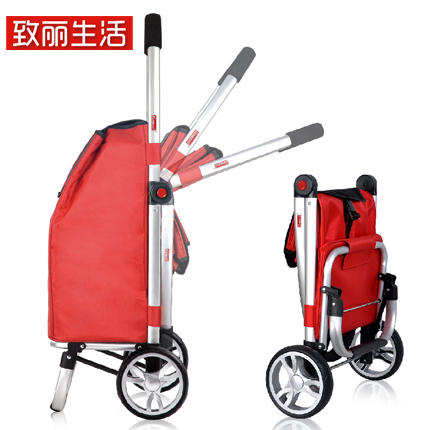 致丽生活折叠行李车铝合金便携
