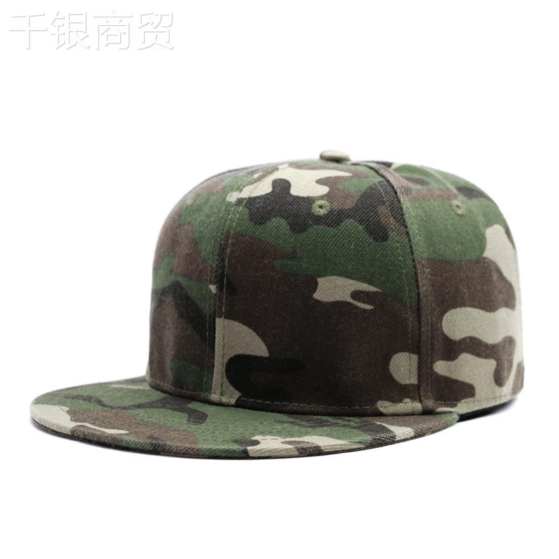 hip hop哈帽Bby平板P0005街舞嘻帽o光板迷彩平沿棒球帽户外遮阳帽