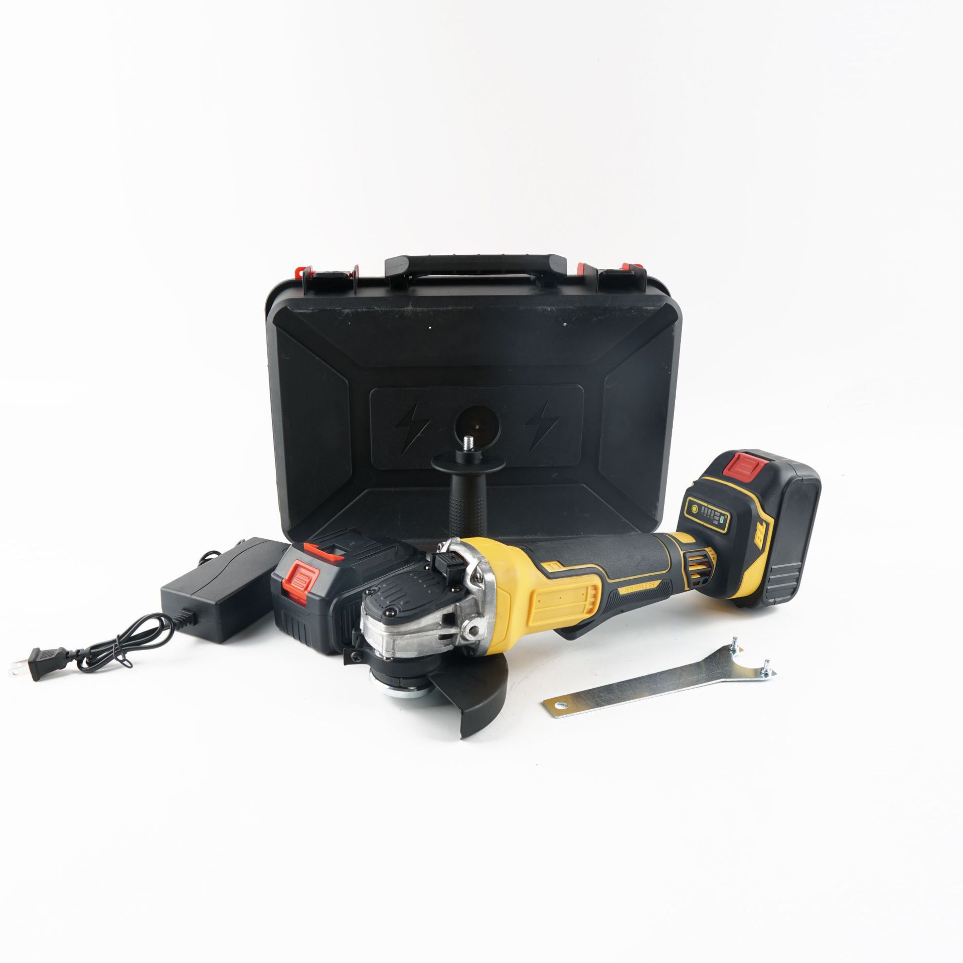 按压式BL 外贸 锂电无刷角磨机裸机 通配原装DW插口电池