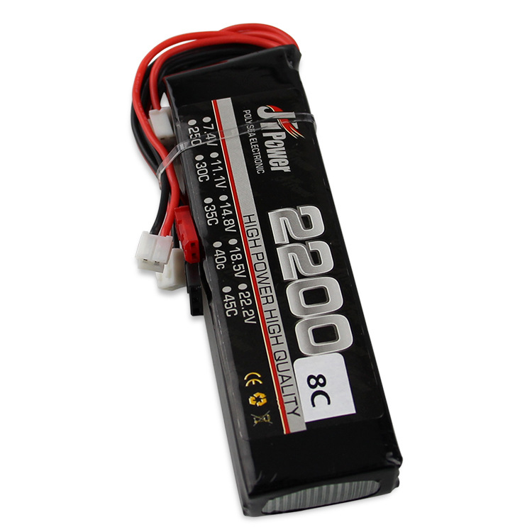 遥控器电池11.1V /3.7V2200MAH天9乐迪AT9 AT10 devo7航模控电