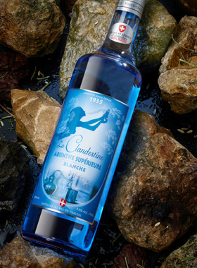 瑞士原瓶进口柯蓝53度苦艾酒洋酒absinthe可直接喝的无色苦艾酒