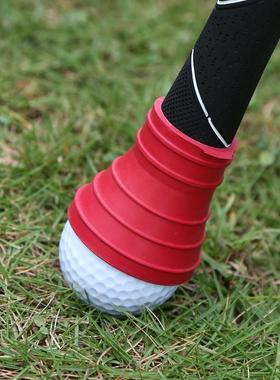 新款出口韩国高尔夫不弯腰捡球器 吸球器 橡胶收球器ball pick up