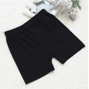 儿童舞蹈裤女防走光安全裤平角裤打底裤高弹力牛奶丝短裤健美体操