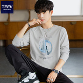 长袖 t恤上衣新款 冬季 TEEK男装 内搭青年学生2026小众潮流打底衫