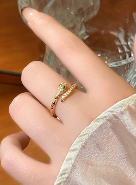 气质网红轻奢时尚小众个性精致指环戒指JZ0016