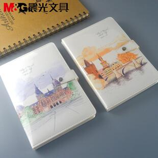 晨光文具32K皮面记事本118页横线内页孤单旅行系列笔记本P32B61