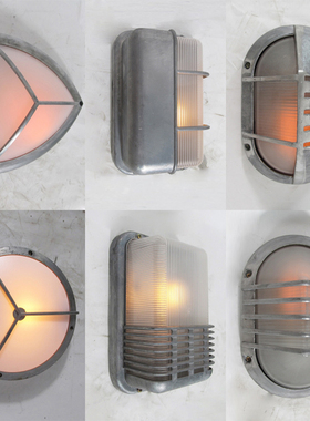 户外复古工业风壁灯室外庭院铸铝咖啡厅门口酒吧装饰铸铝防水墙灯