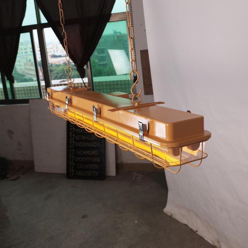 复古工业风吧台吊灯咖啡厅餐厅酒吧工作室文艺黄创意个性长条吊灯