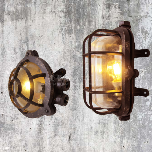 设计感老式户外防水浴室酒吧墙灯