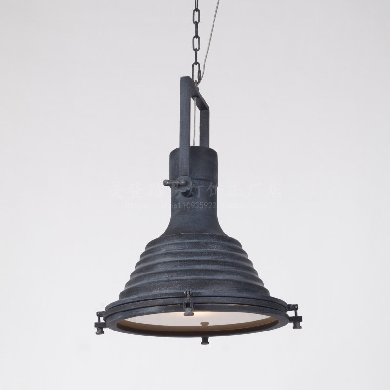 复古loft仓库工业风吊灯 单头铁艺锅盖灯罩餐厅工程火锅店灯具,家装灯饰光源,餐厅吊灯,淘宝优惠券,粉丝福利购,淘宝优惠卷
