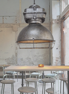美式LOFT工业风设计工矿灯旧铁艺复古个性创意工作室餐厅朋克吊灯