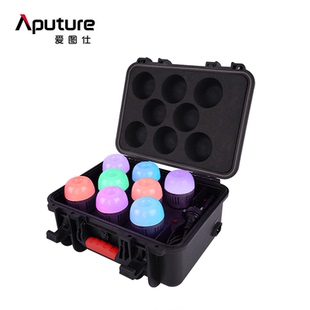 Aputure爱图仕B7c 8灯摄影补光灯泡直播拍摄氛围灯全彩家居柔光灯