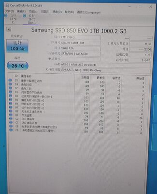 850EVO 1TB MZ-75E1T0 SATA 6GB 提供测报 固态硬盘 SSD