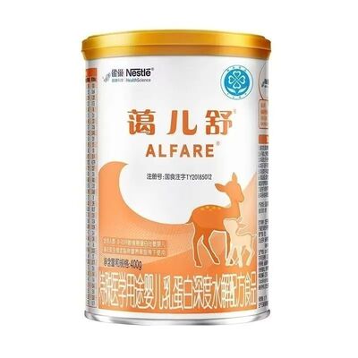 25年2月产雀巢蔼儿舒400克深度水解奶粉食物蛋白过敏不添加乳糖