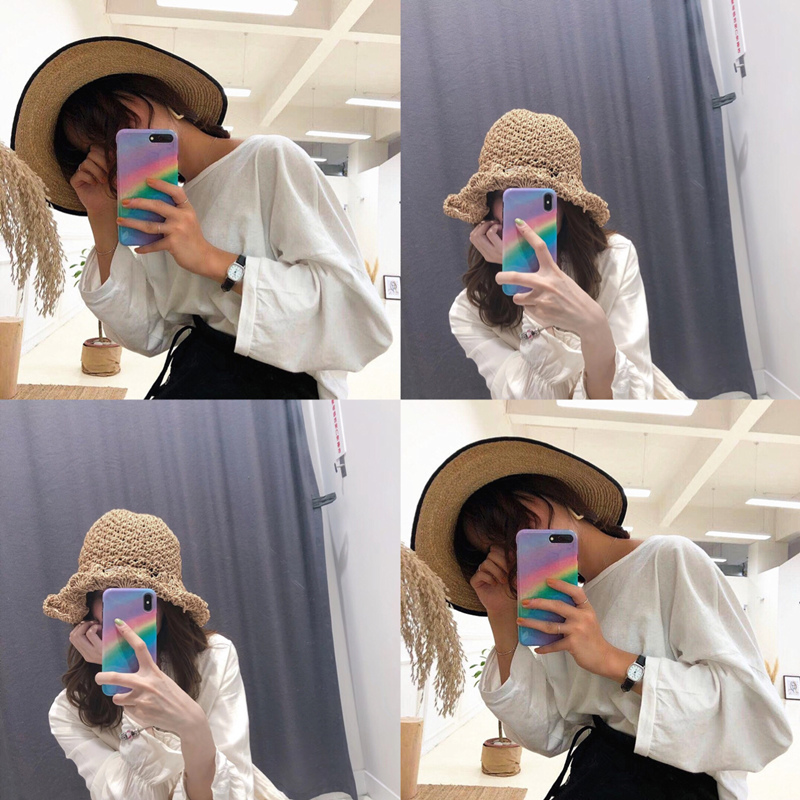 R17彩虹oppoR11手机壳女款oppoR15软壳R11s个性R9s创意plu