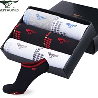 Семь волка Wolf Nops Men's Comped Cotton -Sports Socks Spring и осенние сезоны тонкие хлопковые носки невидимые низкие носки