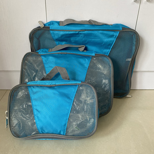 外贸化妆包洗漱包大号大容量旅行干湿分离脏衣物整理收纳袋三件套