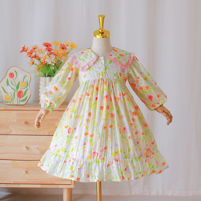 女童连衣裙2025新款春装儿童纯棉碎花公主裙小女孩甜美印花裙子,童装/婴儿装/亲子装,连衣裙,淘宝优惠券,粉丝福利购,淘宝优惠卷