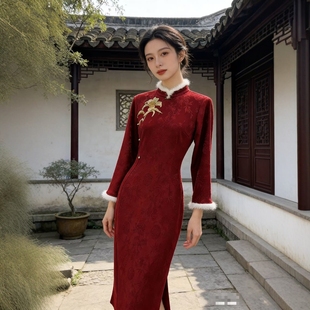 时尚 古佩兰福利 优雅国风旗袍不支持退换长116 酒窝严选 12.26