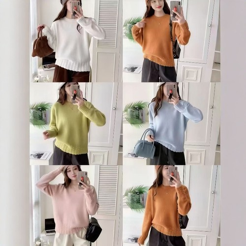 12.22【酒窝严选 濮院福利】时尚气质重工钉珠毛衣不支持退换长54