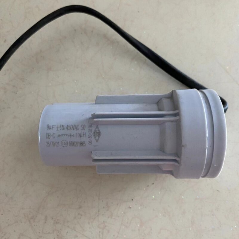 适配长虹全自动波轮洗衣机CBB60电容9uF微法带感抗浅蓝色浙江原厂