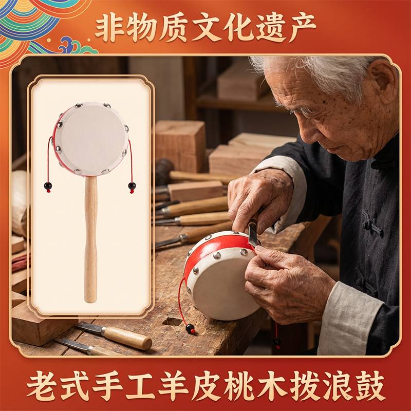 拨浪鼓婴儿玩具