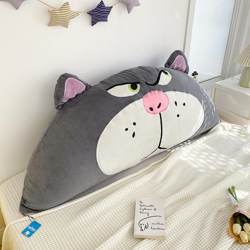 路西法草莓熊迪士尼卡通榻榻米无床头大靠枕垫学生宿舍沙发护腰枕