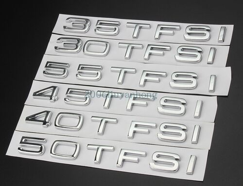 适用于一汽奥迪45TFSI 30TFSI quottro尾标车贴 50tfsi 改装车标