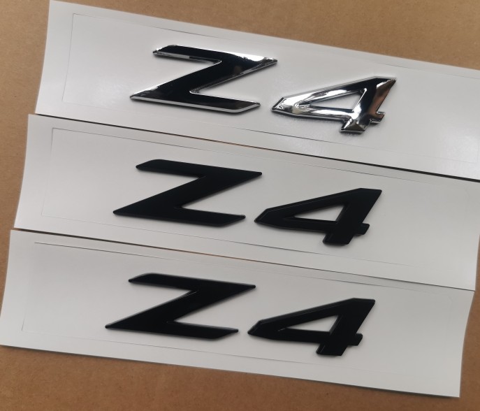 适用于宝马Z4后尾标后备箱字标尾门标标志车贴改装黑色字母标标牌