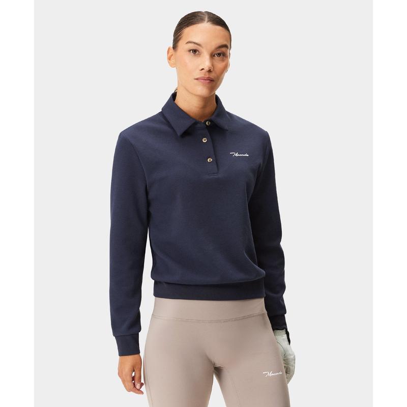 代购MACADE运动Polo衫女士舒适伸展耐用性强透气性好穿着贴身深