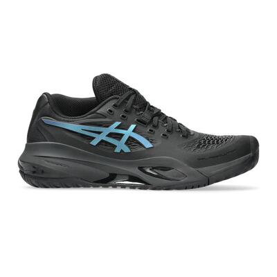 海外代购Asics/亚瑟士女士网球鞋GEL缓震DYNAWALL支撑黑色蓝色