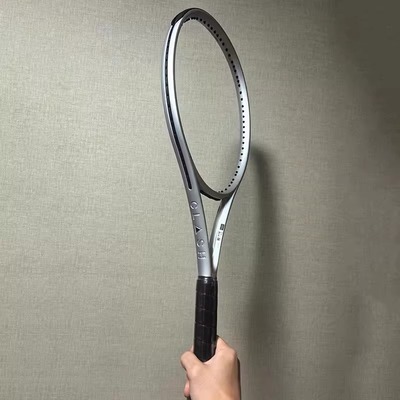 代购Wilson pro staff威尔胜定制网球拍电镀银配色时尚小黑拍小