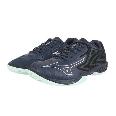 代购Mizuno美津浓女士羽毛球鞋轻量设计宽版鞋型立体成型足床